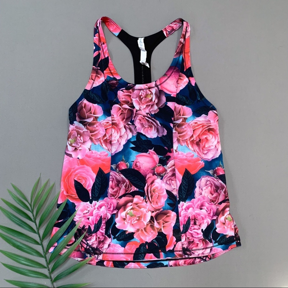 Lululemon Secret Garden rose print tank top, 6.